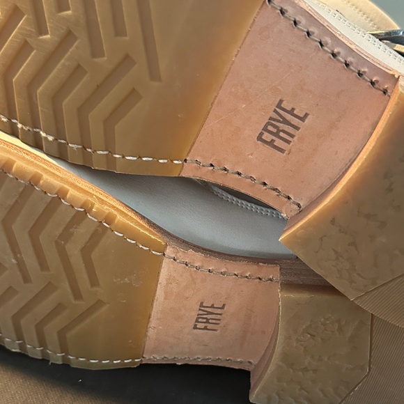 Frye Women's Off-White Leather Ankle Boots - Picture 2 of 10